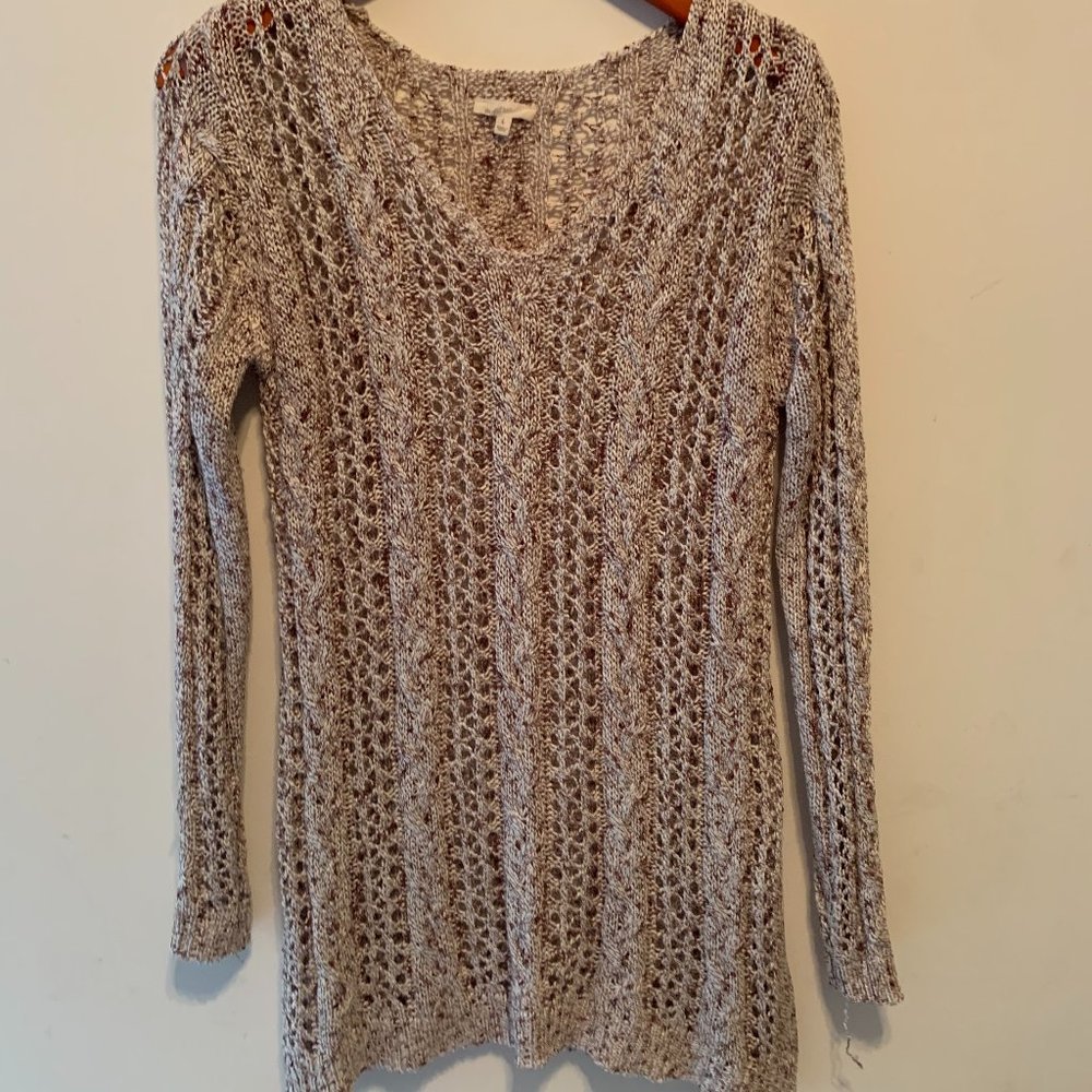 Mystree Open Weave Sweater, L - image 4